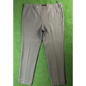 Loro Piana Womens Dark Gray Pleated 32 Medium Pants Slacks Trousers Made Italy
